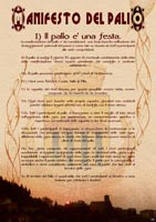 Manifesto del Palio dei Rioni